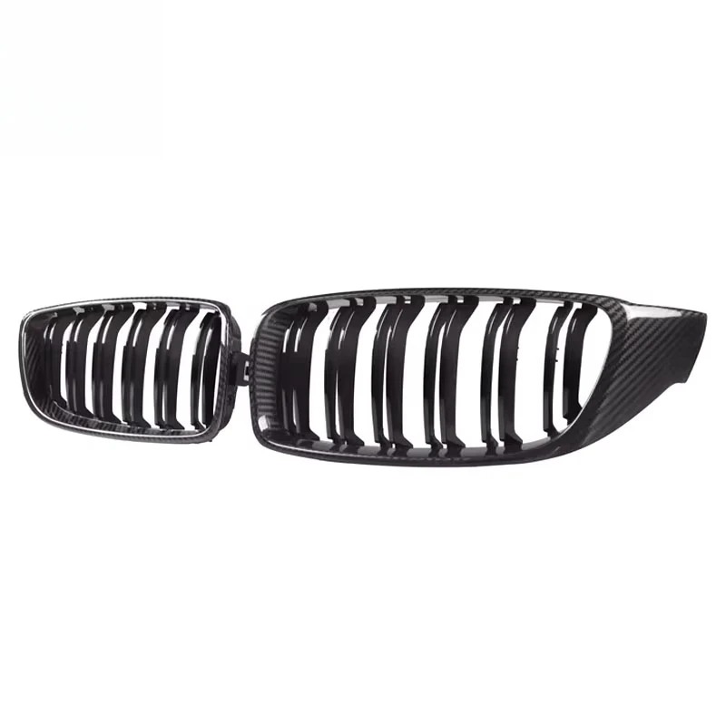 For  M3 M4 F80 F82 F83 Modified Double Line Grille Carbon Fiber Grille Car Exterior Decoration